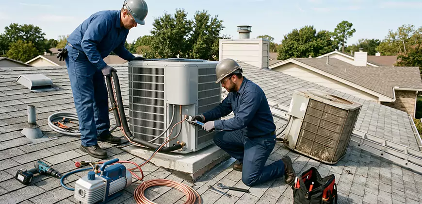 Condensing Unit Installation in Danbury