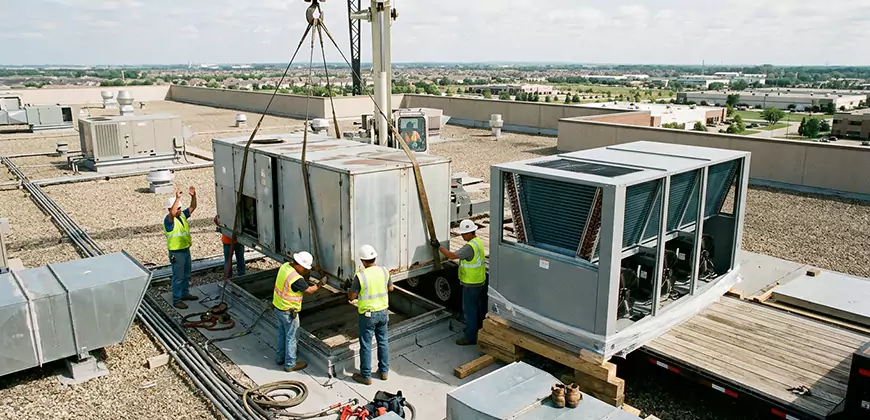 Commercial Air Handling Unit Replacement in Danbury